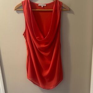 The Red Haute Drape Neck Blouse